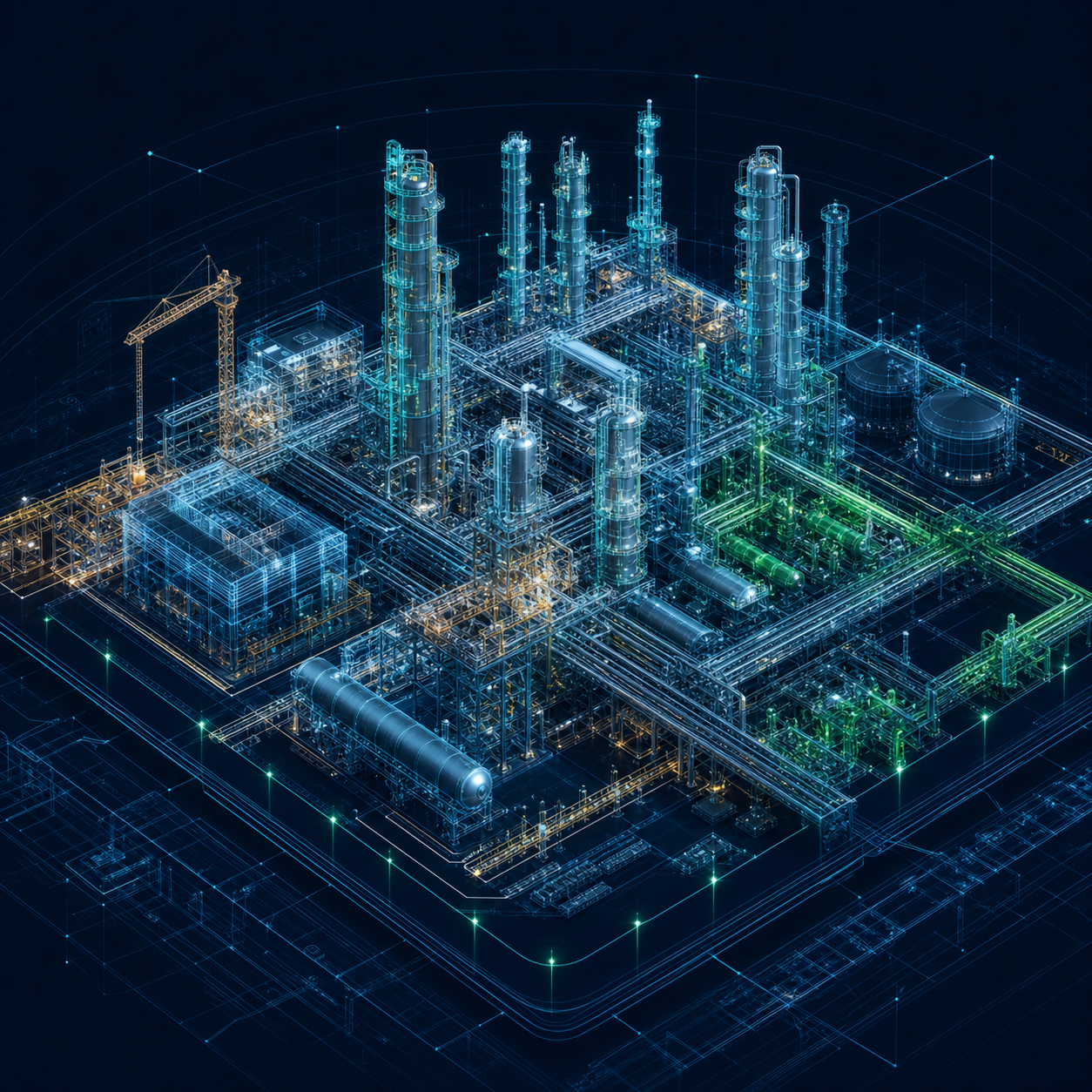Gemelo digital BIM federado de una planta petrolera y petroquímica